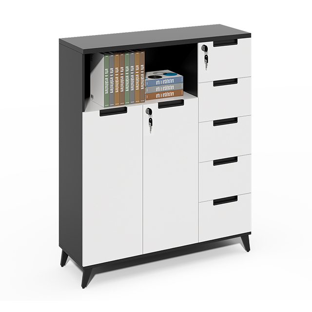 Drawer Pedestal Cabinet - Beyaz Çok Çekmeceli Şifreli Dosya Dolabı