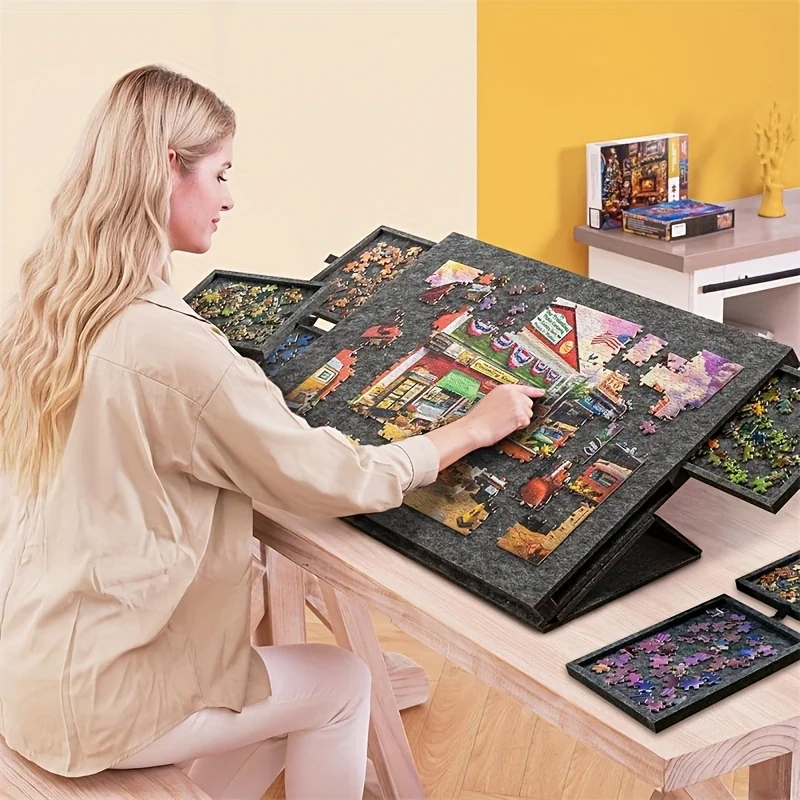 Desk Drawer Small - 6 Çekmeceli 1500 Parçalı Yapboz Masası,