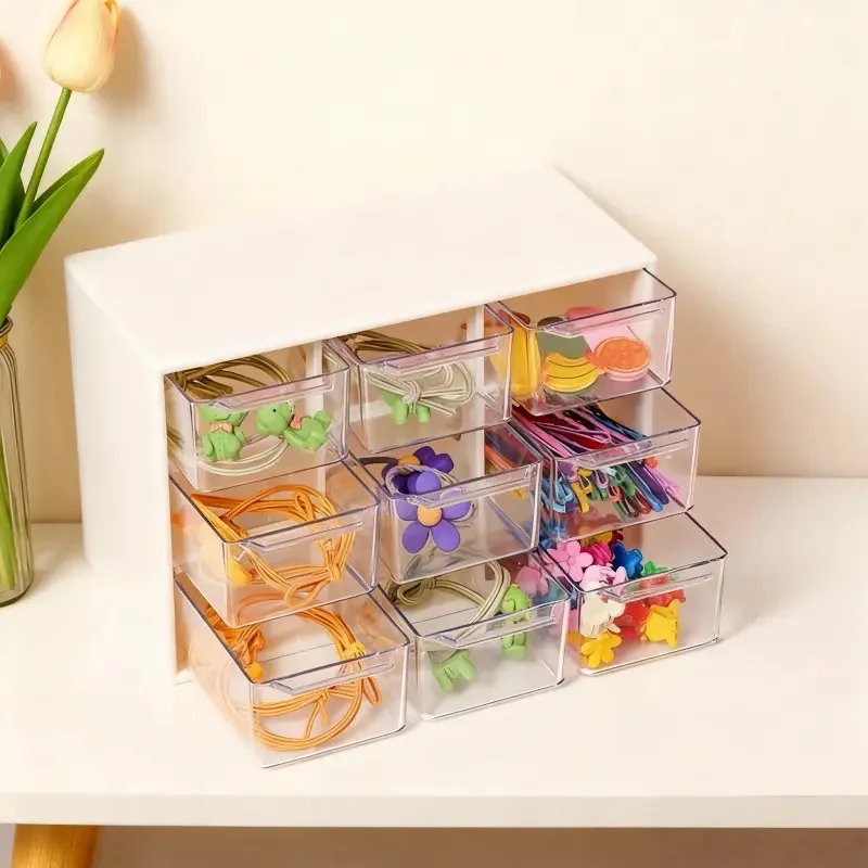 Office Drawer Organizer - Boncuk Malzemesi Saklama Kutusu. Dokuz Bölmeli