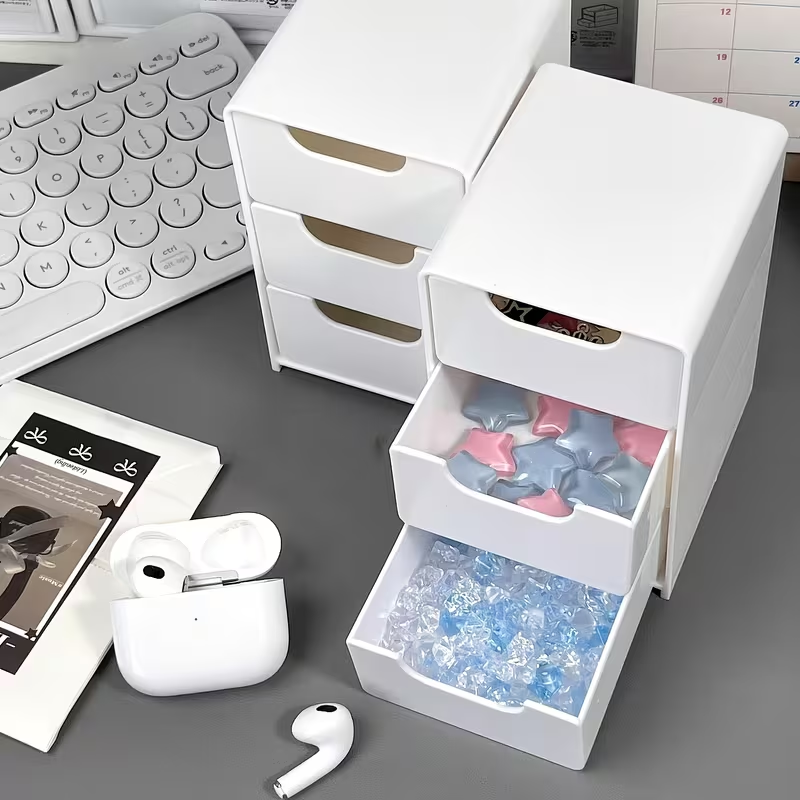 Office Drawer Organizer - Mini Masaüstü Düzenleyici Üç Katmanlı Çekmeceli