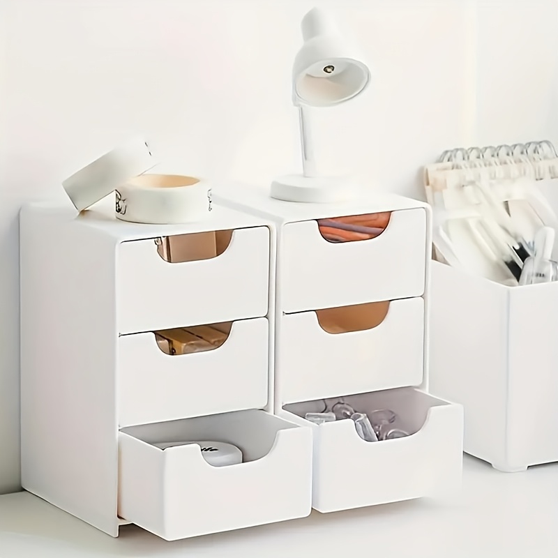 Office Drawer Organizer - Glam Style 3 Katlı Plastik Çekmece
