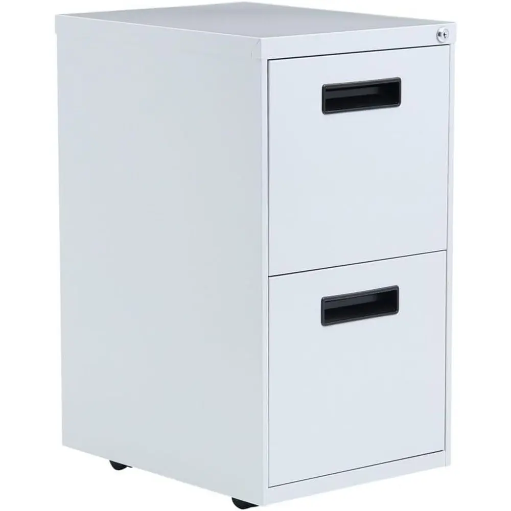 Drawer Pedestal Cabinet - Gri Kaideli Dosya Dolabı, 2 Çekmeceli,