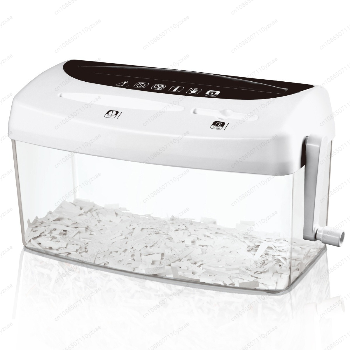 Home Office Paper Shredder - Manuel El Kranklı Kağıt Parçalayıcı, Ev