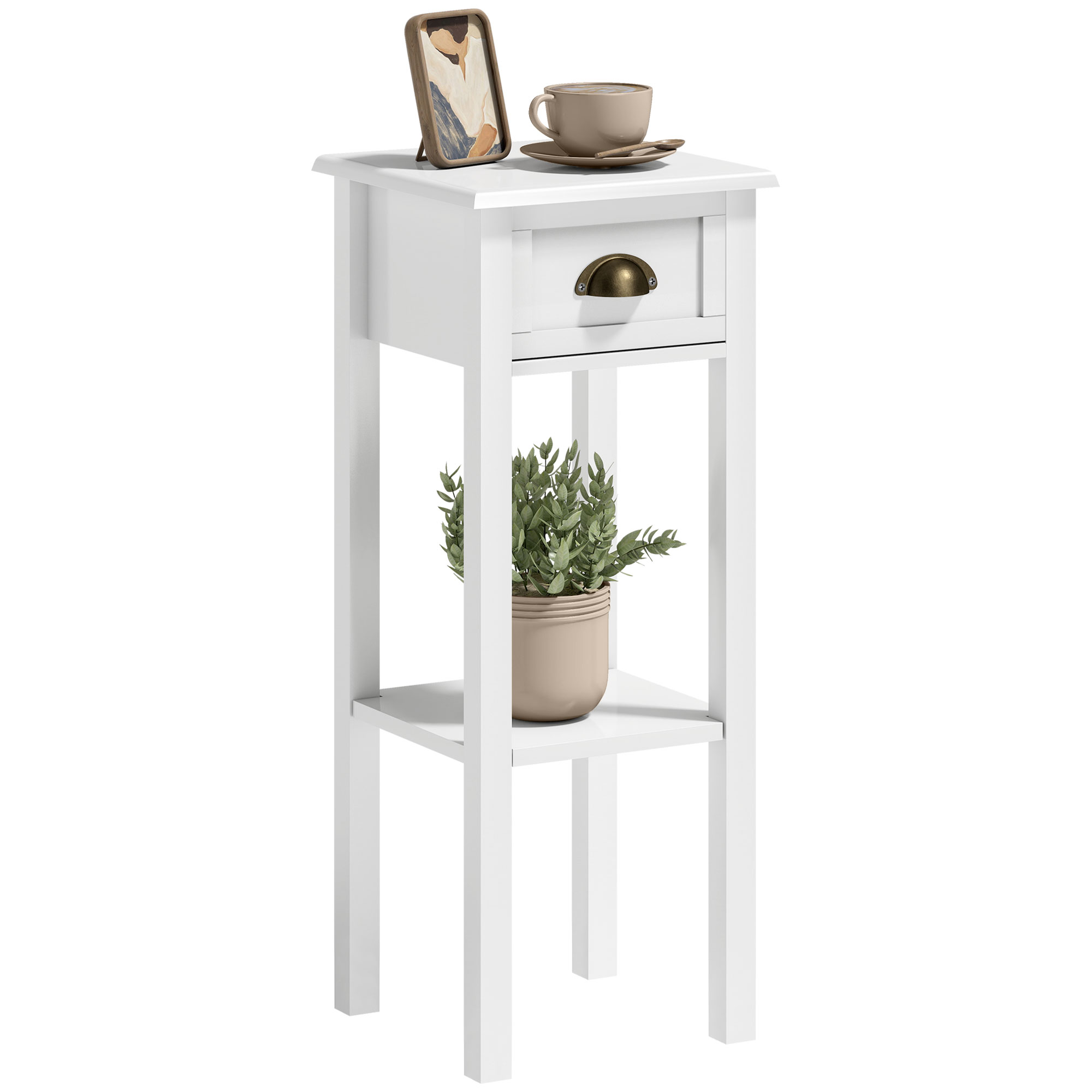 Desk Drawer Small - Homcom Dar Uçlu Sehpa, Çekmeceli ve
