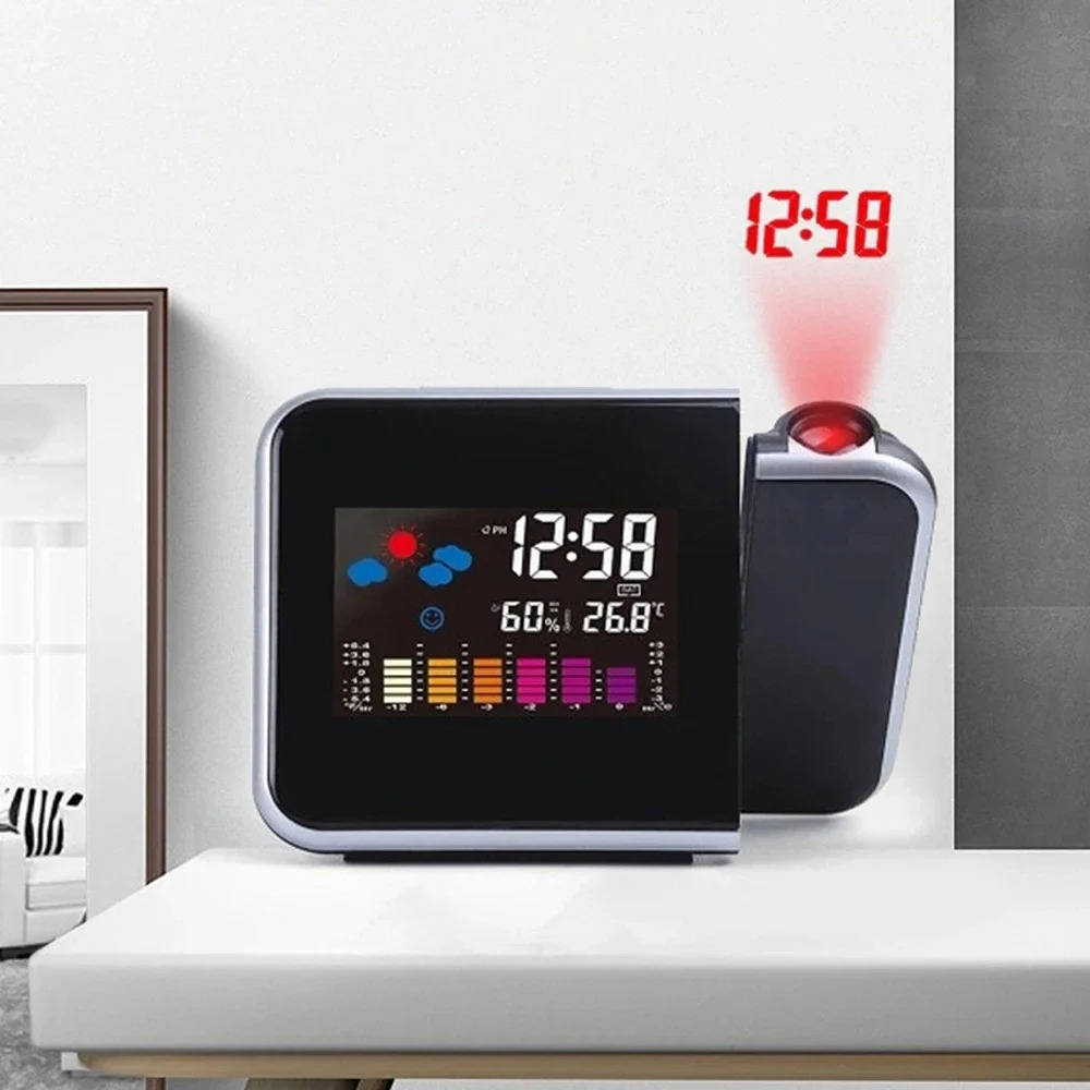 LED Döner Projeksiyonlu Çalar  - Led Desk Clock incelemesi ve fiyatı