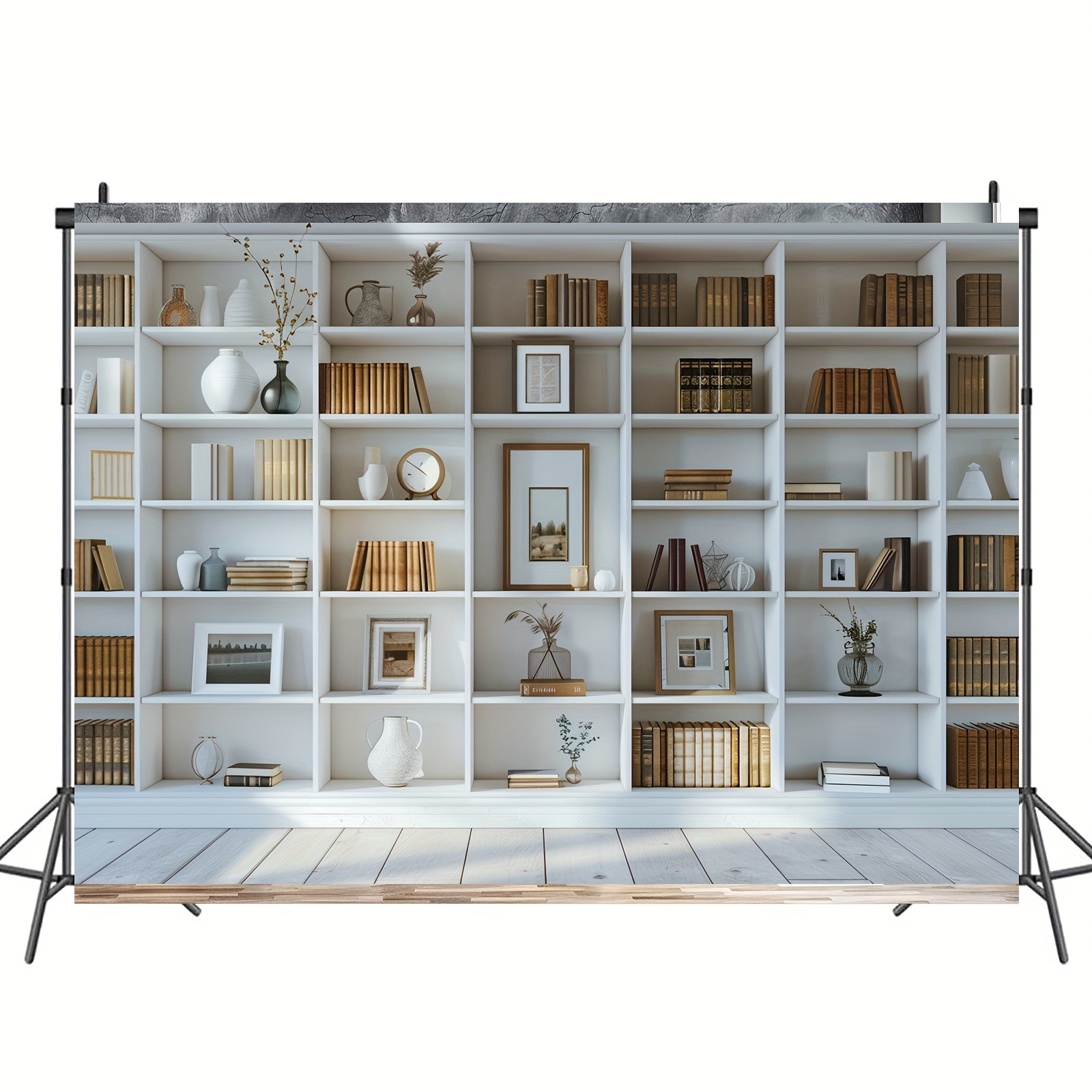 1 adet Beyaz Kitaplık arka pla - Home Office Zoom Background incelemesi ve fiyatı
