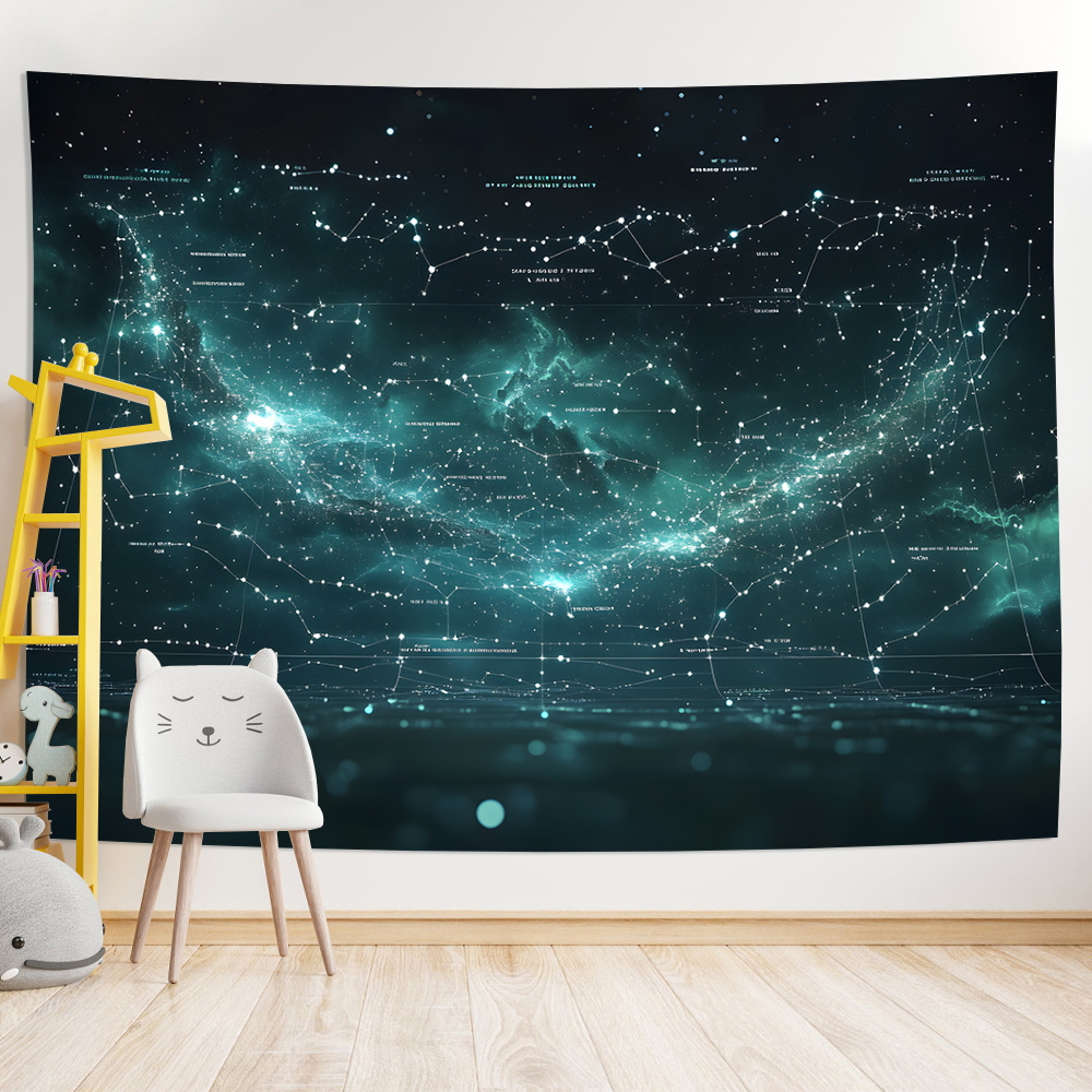 Yıldızlı Gece Zemin Bezi - Otu - Home Office Backdrop incelemesi ve fiyatı