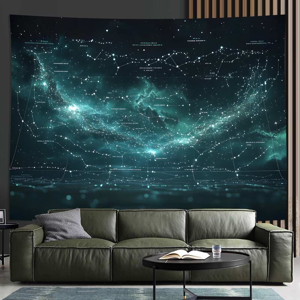 Yıldızlı Gece Zemin Bezi - Otu - Home Office Backdrop incelemesi ve fiyatı
