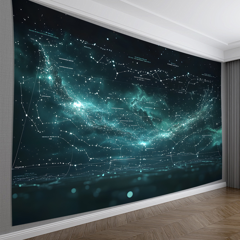 Yıldızlı Gece Zemin Bezi - Otu - Home Office Backdrop incelemesi ve fiyatı