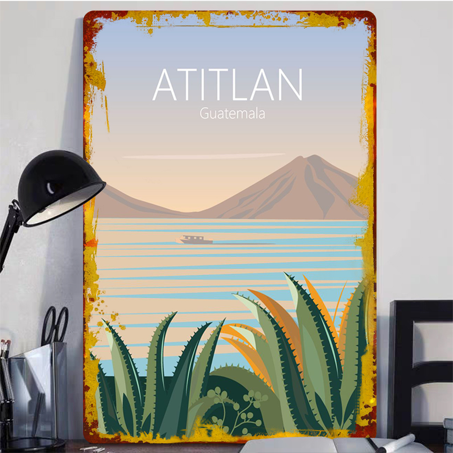 Vintage Atitlan Gölü Guatemala - Home Office Guatemala incelemesi ve fiyatı