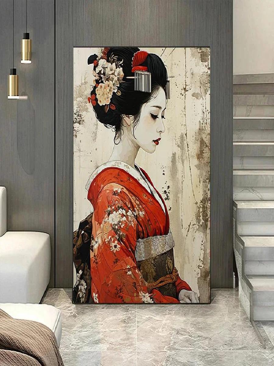 Zarif Kimono Geisha tuval duva - Home Office Room Inspiration incelemesi ve fiyatı