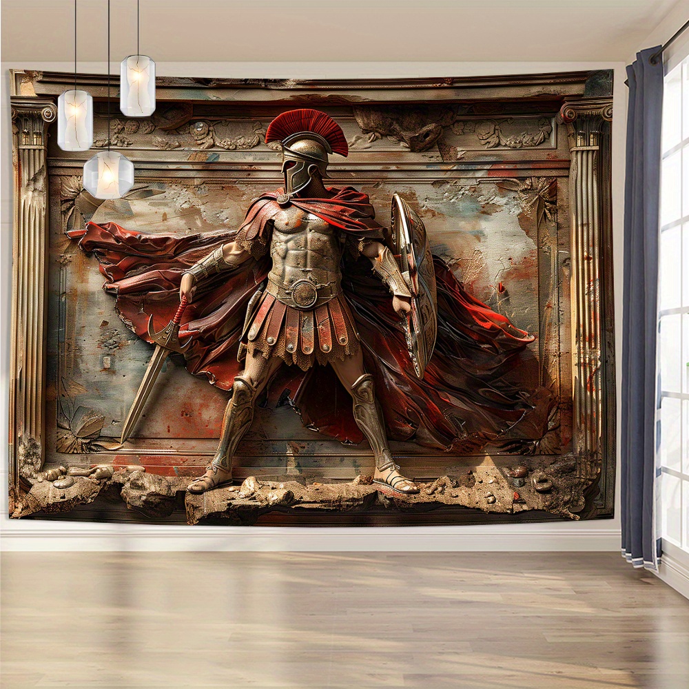 3D Spartan Savaşçı Goblen Duva - Home Office Backdrop incelemesi ve fiyatı
