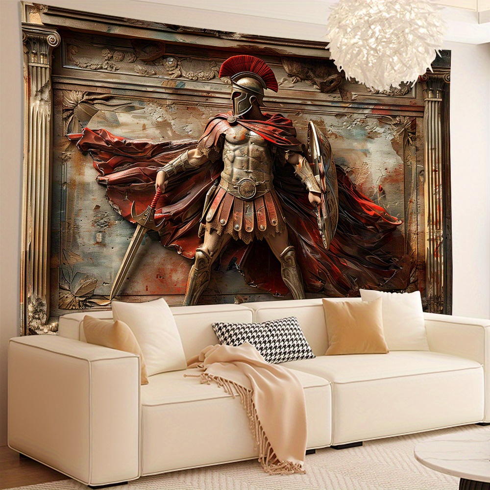 3D Spartan Savaşçı Goblen Duva - Home Office Backdrop incelemesi ve fiyatı