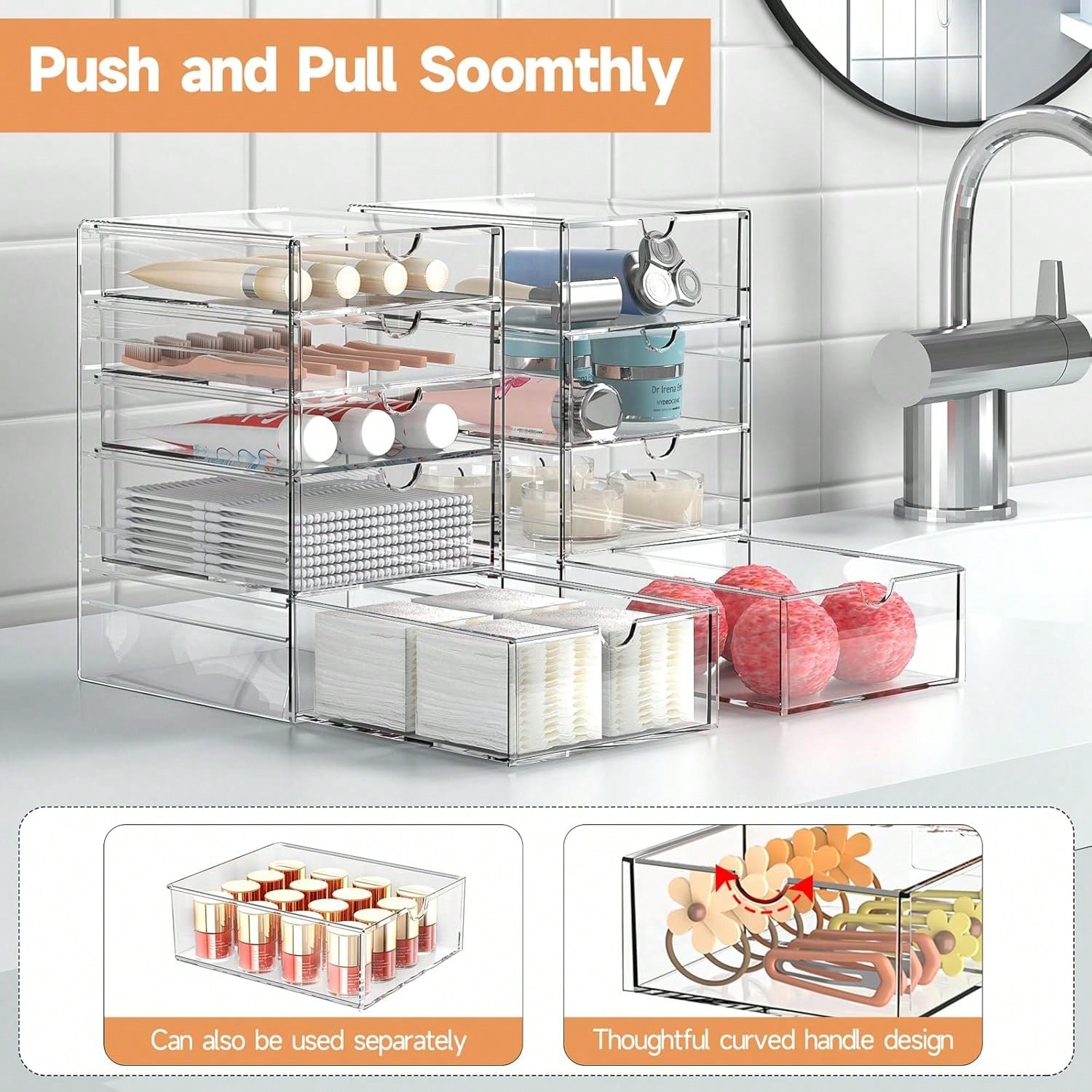 16 Çekmeceli Akrilik Makyaj Or - Office Drawer Organizer incelemesi ve fiyatı