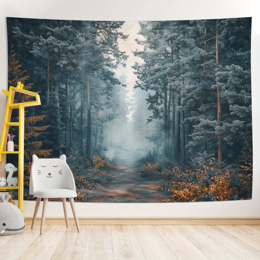 Misty Forest Path Dijital bask - Home Office Backdrop incelemesi ve fiyatı