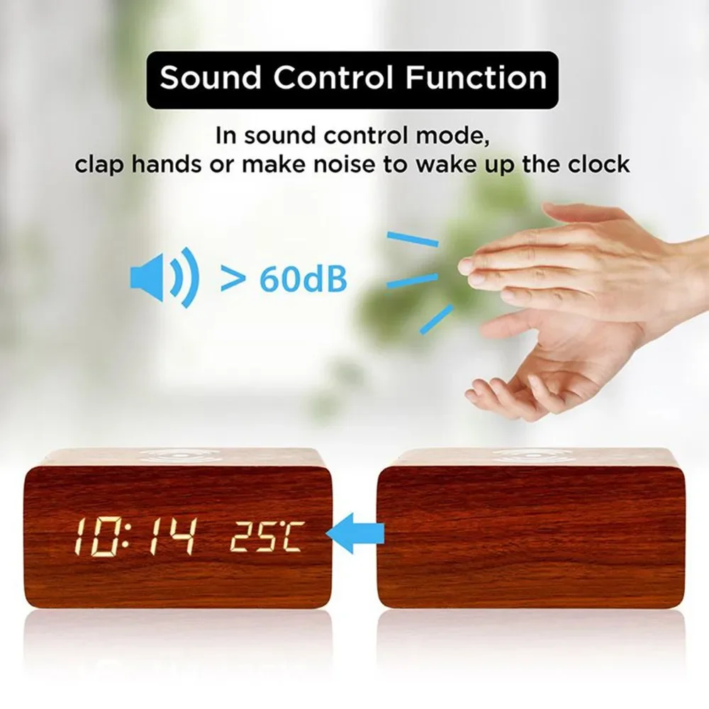 Çalar Saat LED Dijital Ahşap U - Led Desk Clock incelemesi ve fiyatı