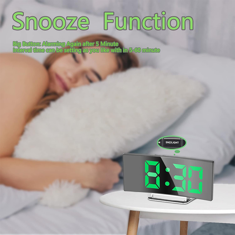 LED Dijital Çalar Saat Kavisli - Led Desk Clock incelemesi ve fiyatı
